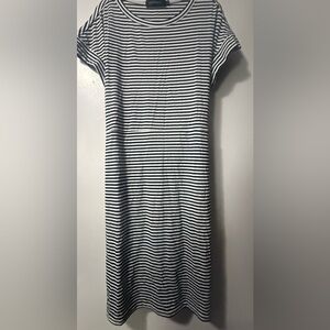 Striped Black and White Dress